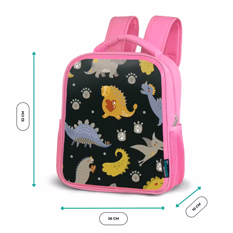 Kinderrucksack - Rosa - Dino - Kinder - Schnittmuster - Jungen - Mädchen - Dinosaurier — 2