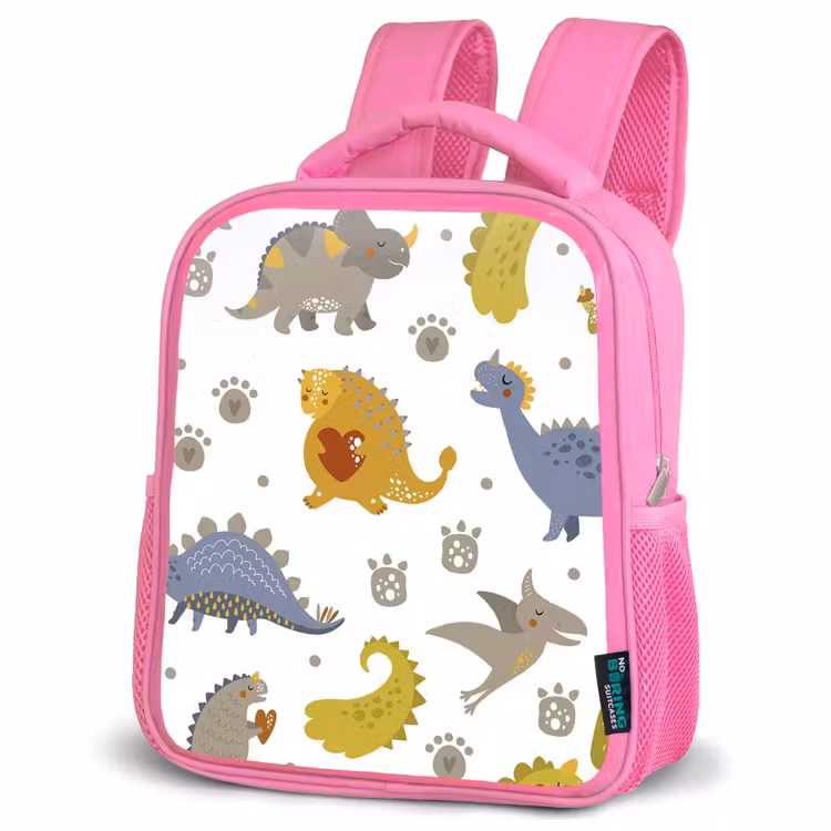 Kinderrucksack - Rosa - Dinosaurier - Kinder - Design - Jungen - Mädchen — 4