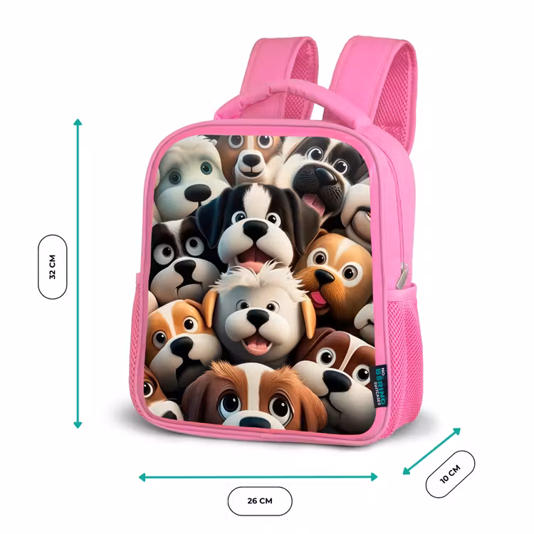 Kinderrucksack - Rosa - Kläffende Bengels — 2