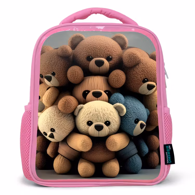 Kinderrucksack - Rosa - Knuddelige Bären — 1