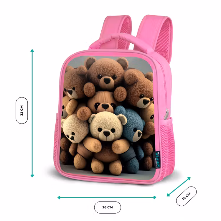 Kinderrucksack - Rosa - Knuddelige Bären — 2