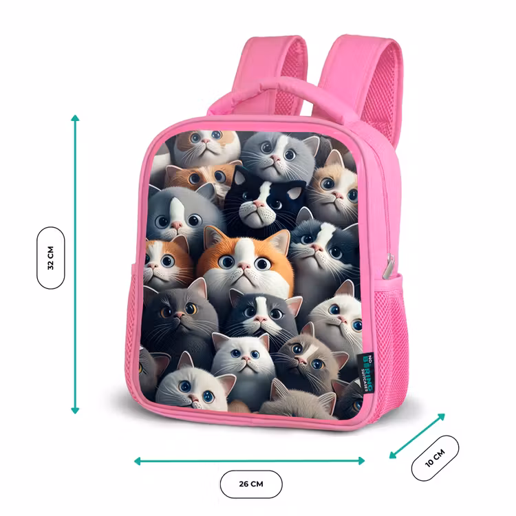 Kinderrucksack - Rosa - Knuddelige Schnauzen — 2