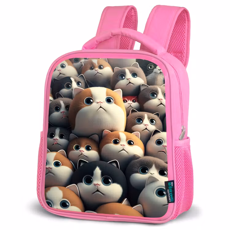 Kinderrucksack - Rosa - Patches Katzen — 4