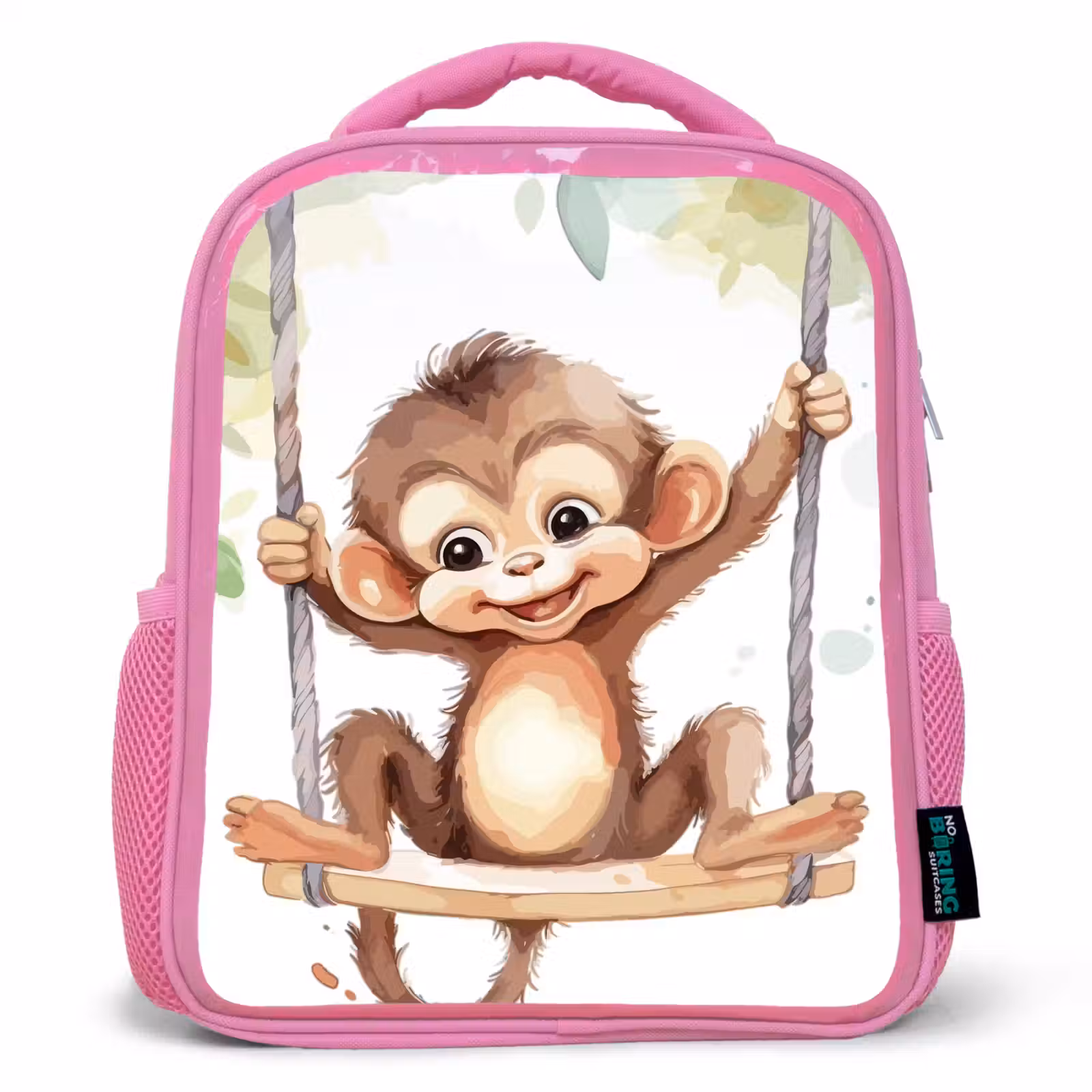 Kinderrucksack - Rosa - Affe - Tier - Kinder - Dschungel — 1
