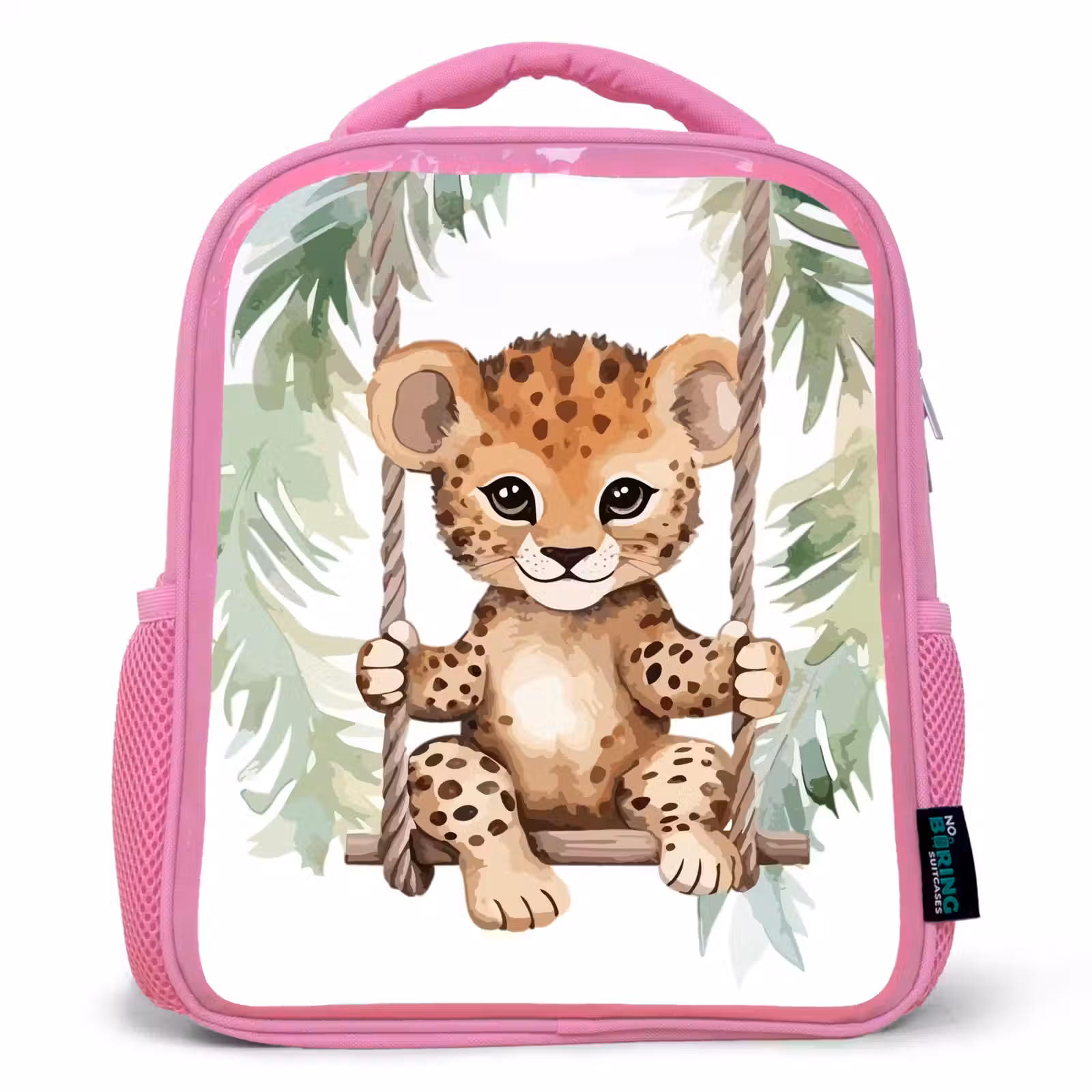 Kinderrucksack - Rosa - Leopard - Tier - Kinder - Dschungel — 1