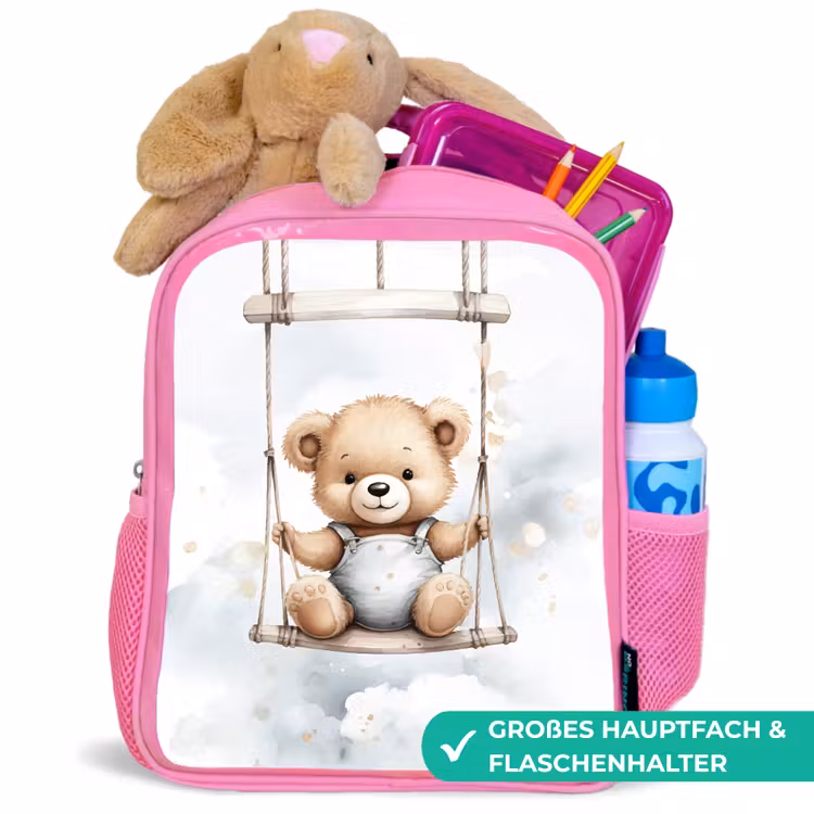 Kinderrucksack - Rosa - Bär - Baby - Tier - Kinder — 3