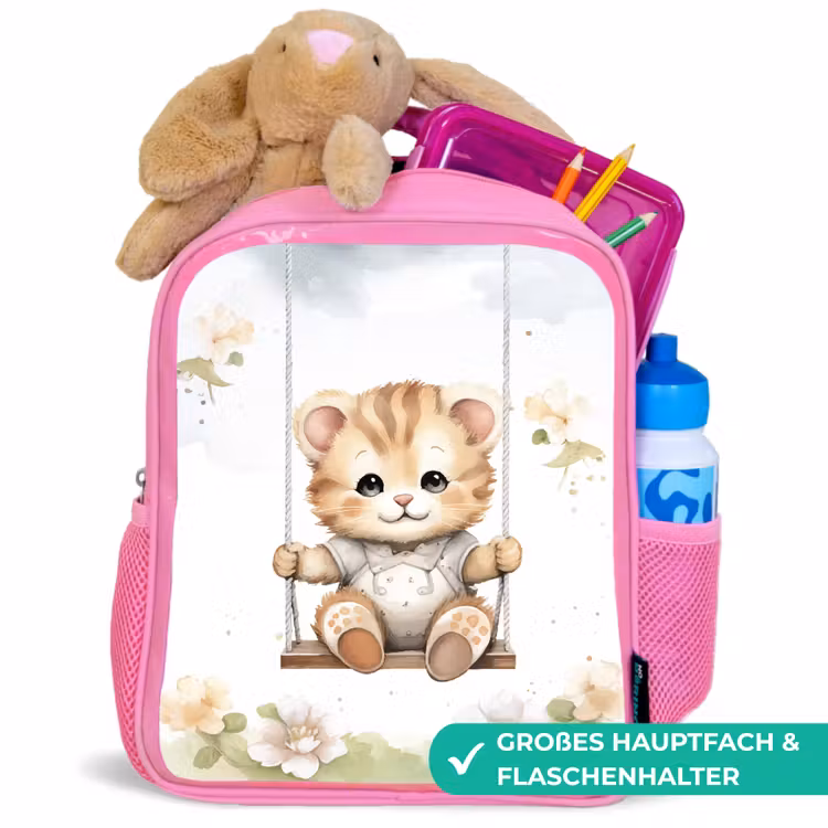 Kinderrucksack - Rosa - Bär - Baby - Tier - Kinder — 3
