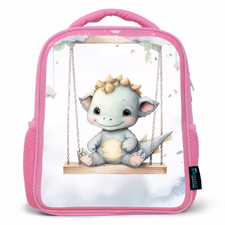 Kinderrucksack - Rosa - Drache - Tierbaby - Kinder — 1