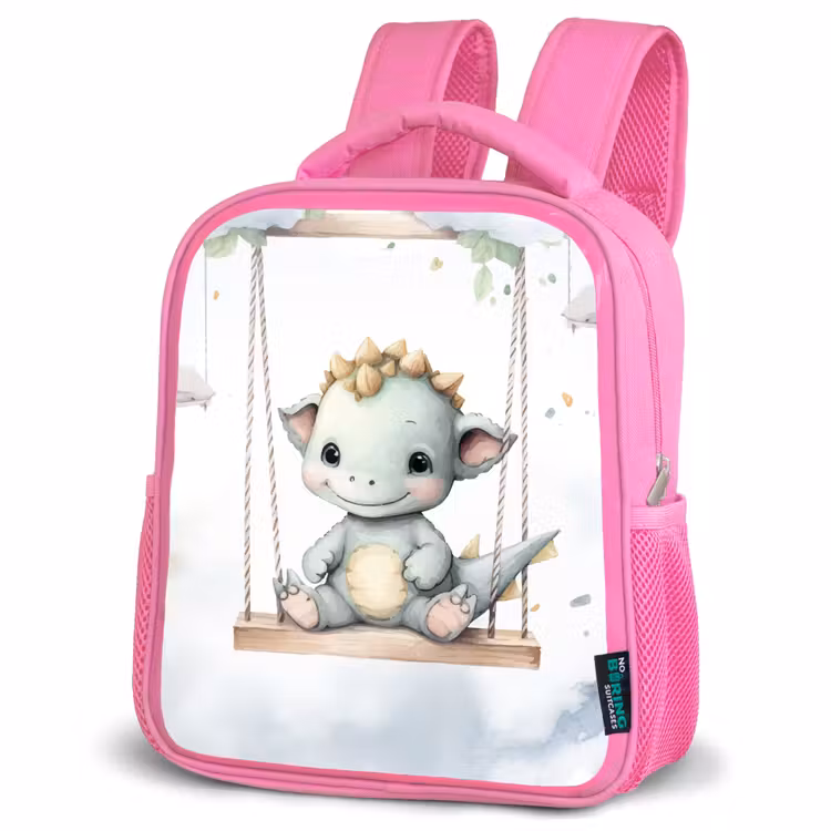 Kinderrucksack - Rosa - Drache - Tierbaby - Kinder — 4