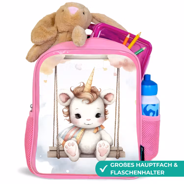 Kinderrucksack - Rosa - Einhorn - Tier - Kinder - Einhorn — 3