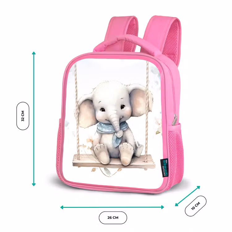 Kinderrucksack - Rosa - Elefant - Tier - Kinder — 2