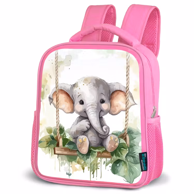 Kinderrucksack - Rosa - Elefant - Tier - Kinder - Dschungel — 4