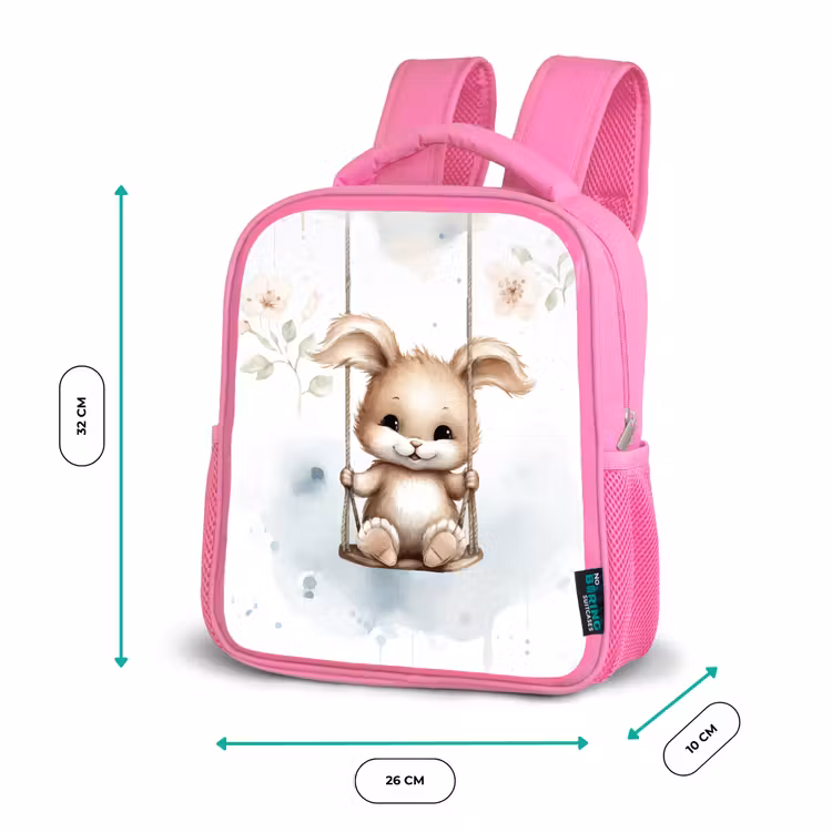Kinderrucksack - Rosa - Kaninchen - Babytier - Kinder — 2