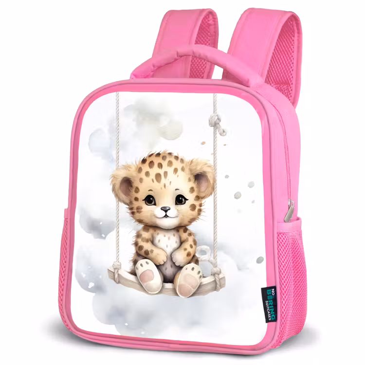Kinderrucksack - Rosa - Leopard - Tier - Kinder — 4