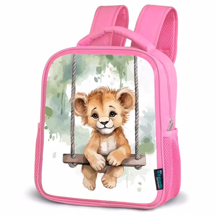 Kinderrucksack - Rosa - Löwe - Tier - Kinder - Dschungel — 4