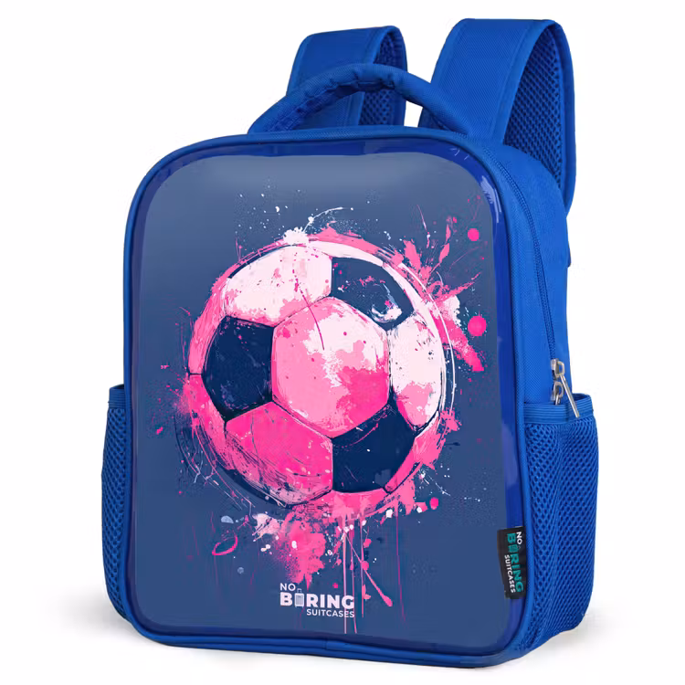 Kinderrucksack - Blau - Fußball - Farbe - Rosa - Blau — 7