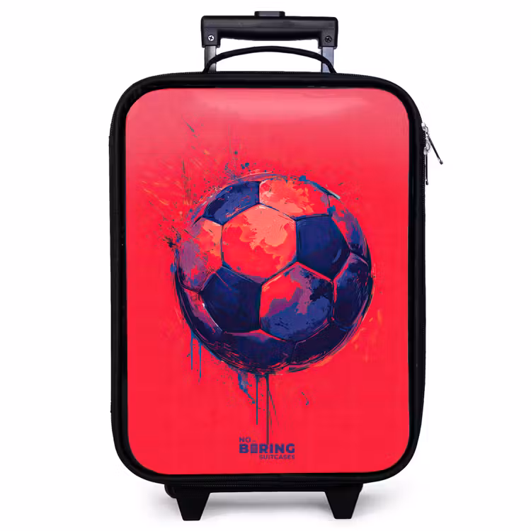Kinderkoffer - Fußball - Farbe - Blau - Rot — 1
