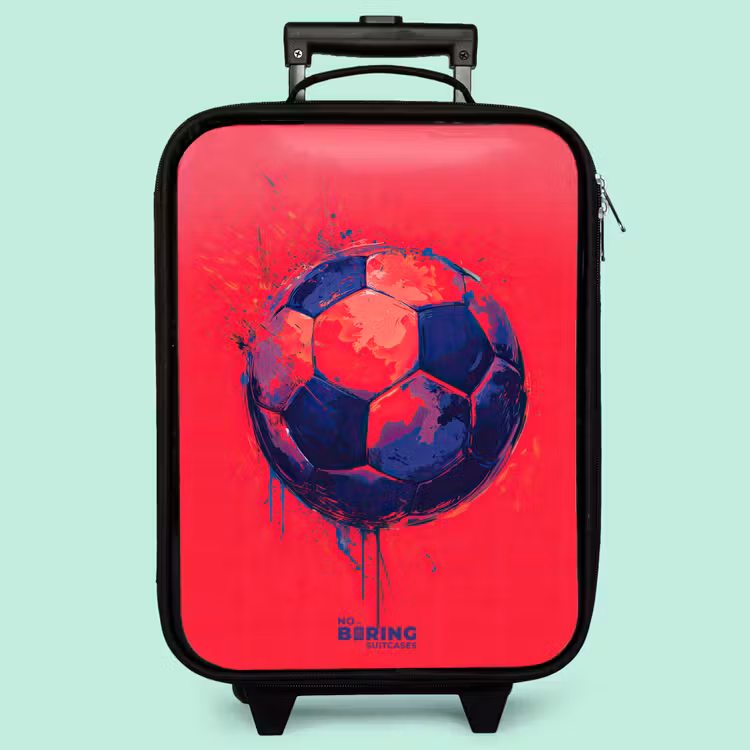 Kinderkoffer - Fußball - Farbe - Blau - Rot — 3