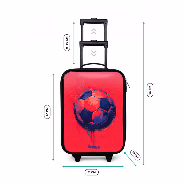 Kinderkoffer - Fußball - Farbe - Blau - Rot — 7