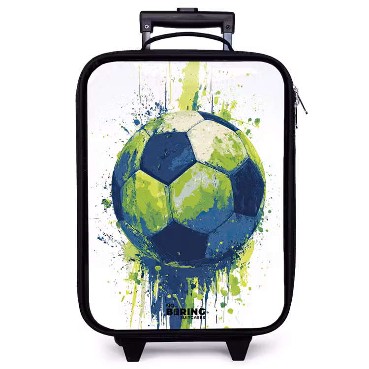 Kinderkoffer - Fußball - Farbe - Grün - Blau — 1