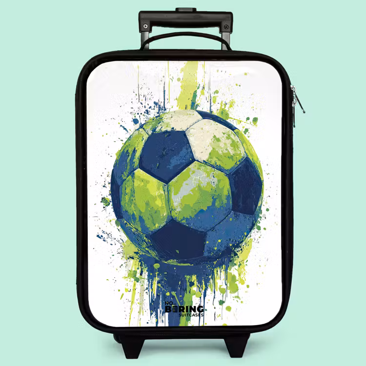 Kinderkoffer - Fußball - Farbe - Grün - Blau — 3