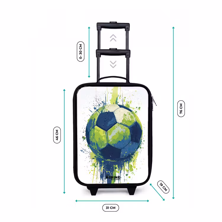 Kinderkoffer - Fußball - Farbe - Grün - Blau — 7