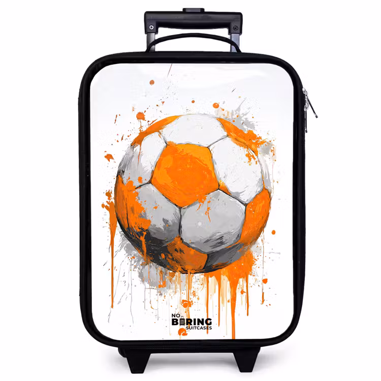Kinderkoffer - Fußball - Farbe - Orange — 1