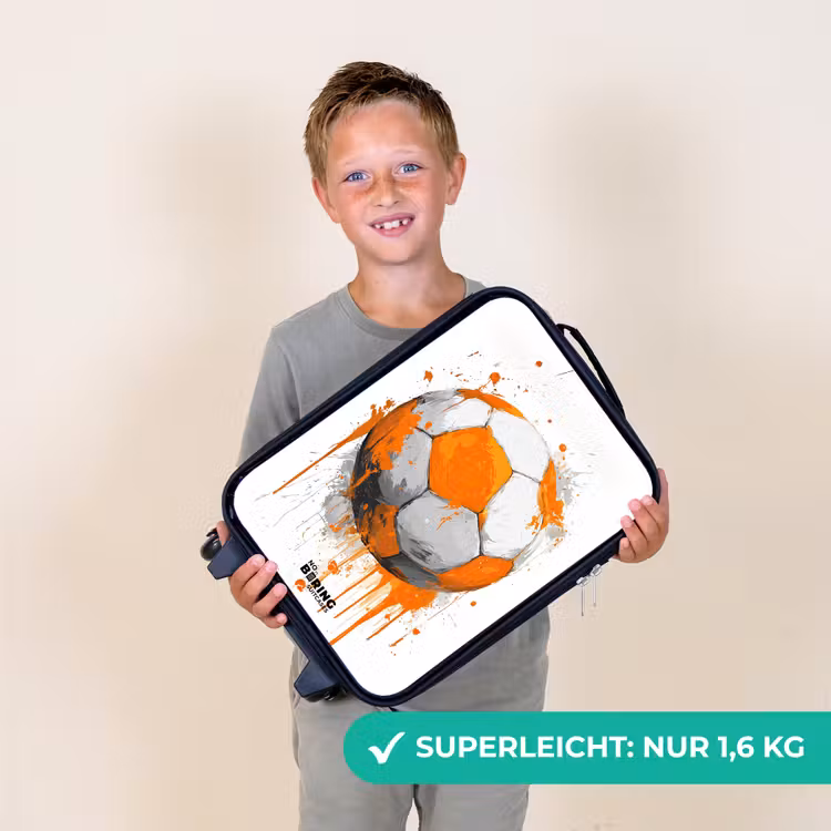 Kinderkoffer - Fußball - Farbe - Orange — 2
