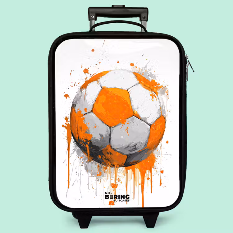Kinderkoffer - Fußball - Farbe - Orange — 3