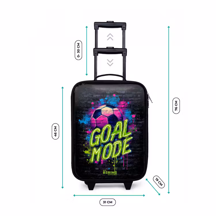 Kinderkoffer - Neon - Graffiti - Fußball - Farbenfroh — 7