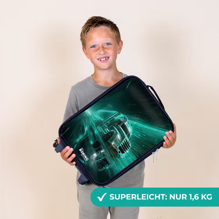 Kinderkoffer - Lkw - Neon - Grün - Stadt — 2