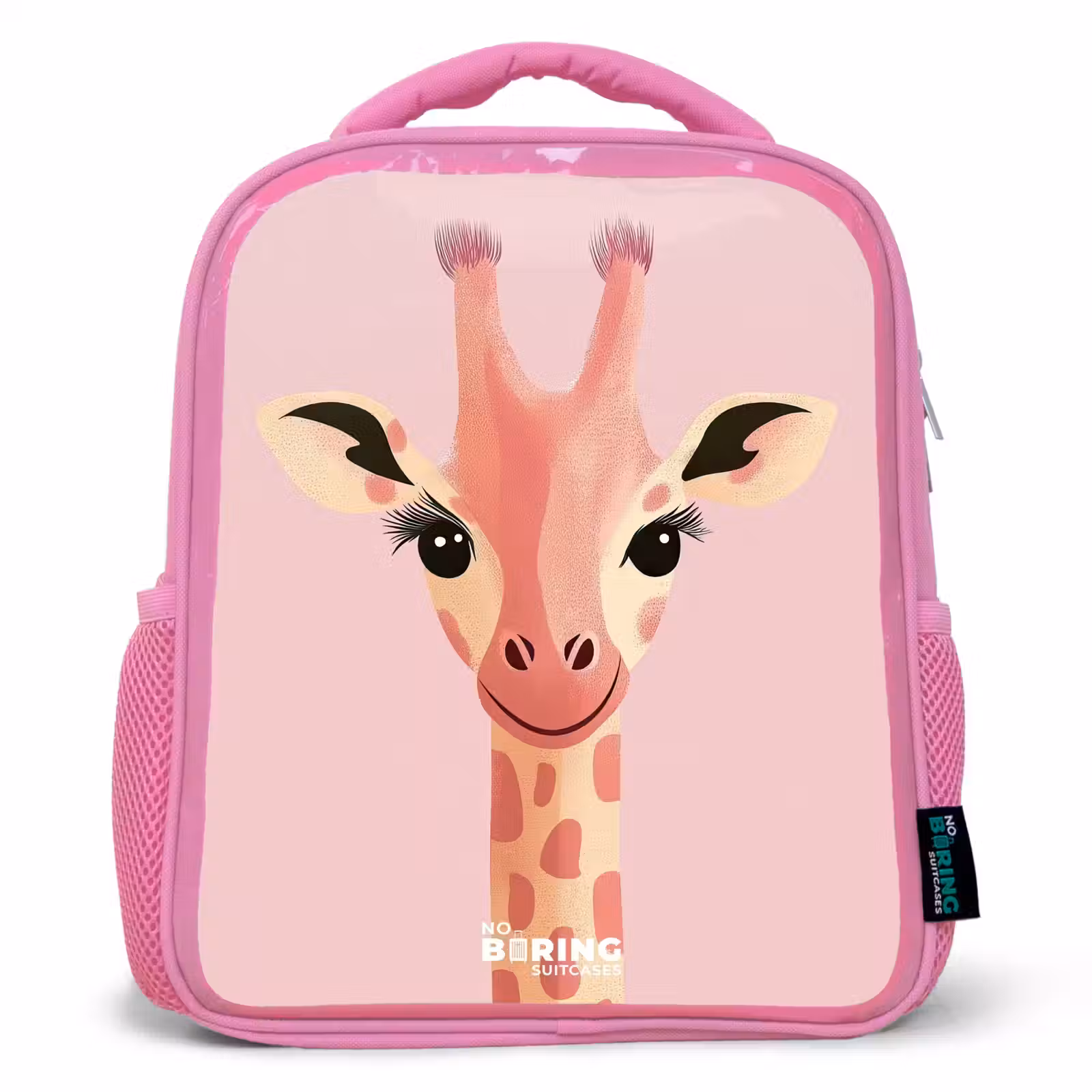 Kinderrucksack - Rosa - Giraffe - Wimpern - Minimalistisch - Rosa — 1