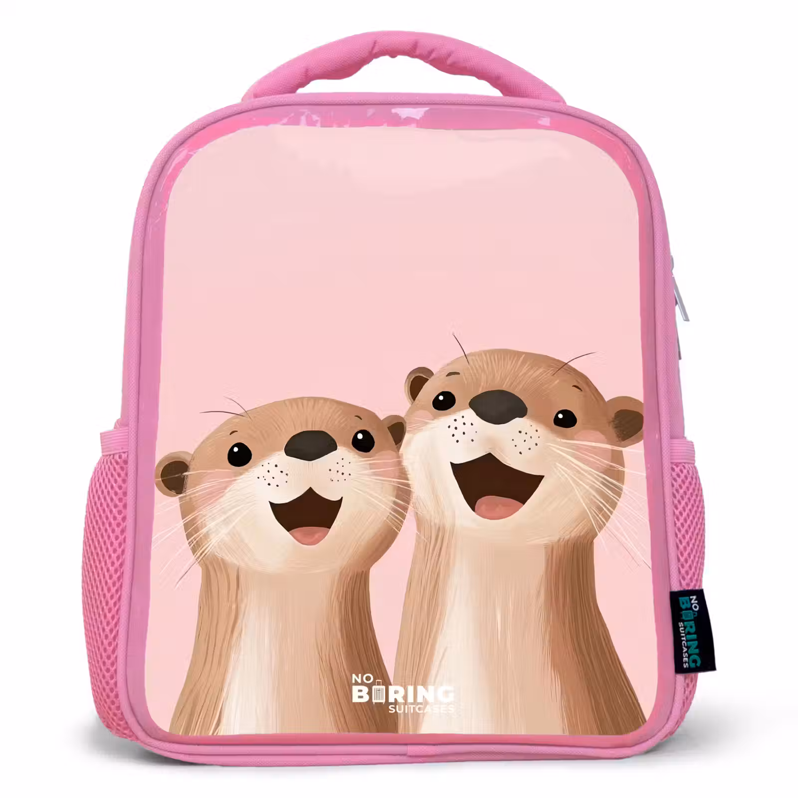 Kinderrucksack - Rosa - Otter - Lächeln - Rosa - Illustration — 1