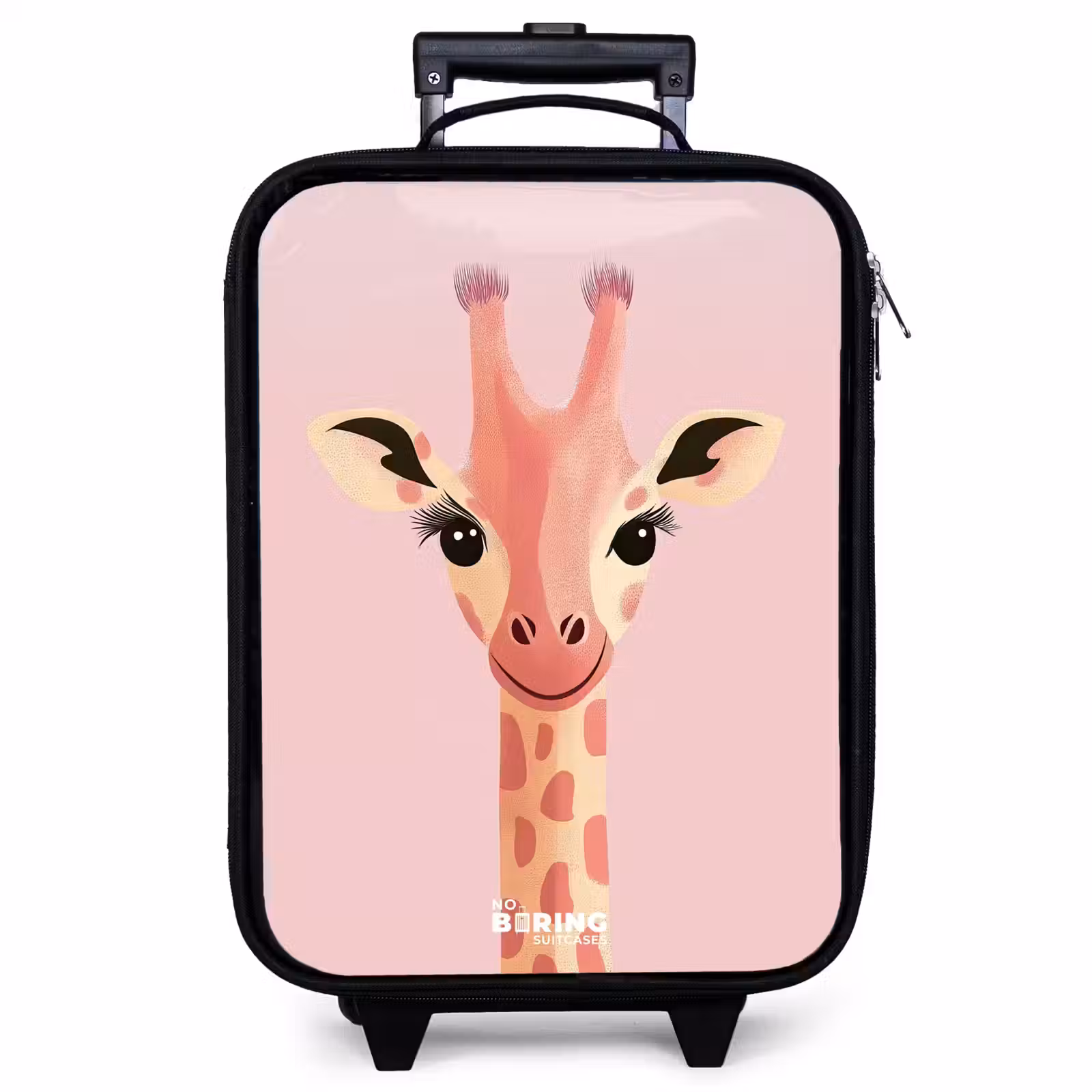 Kinderkoffer - Giraffe - Wimpern - Minimalistisch - Rosa — 1