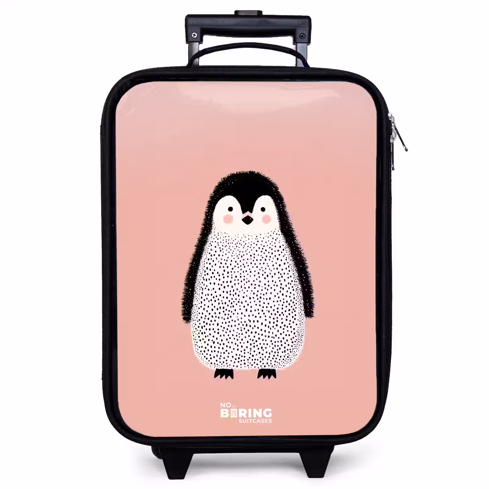 Kinderkoffer - Pinguin - Punkte - Rosa - Minimalistisch — 1