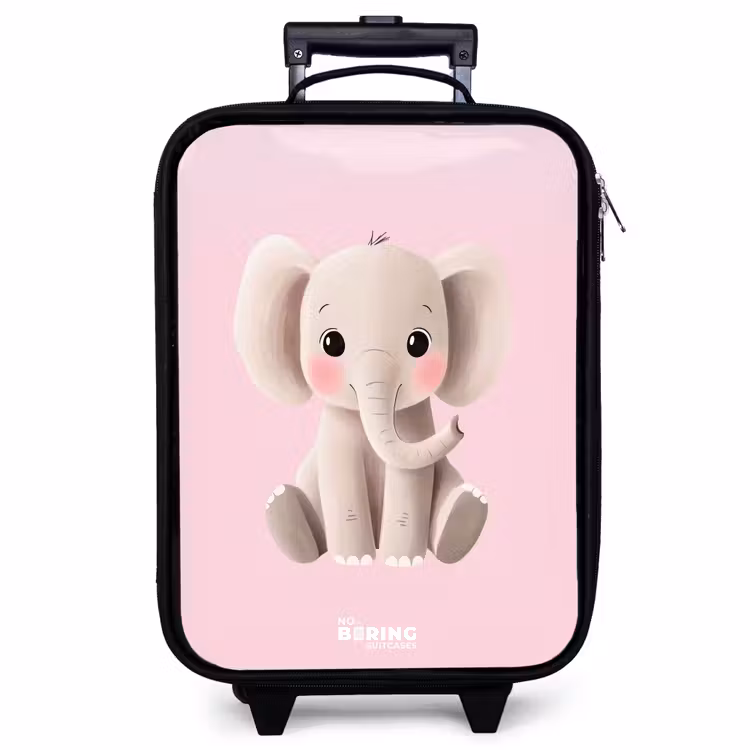 Kinderkoffer - Elefant - Baby - Erröten - Illustration — 1