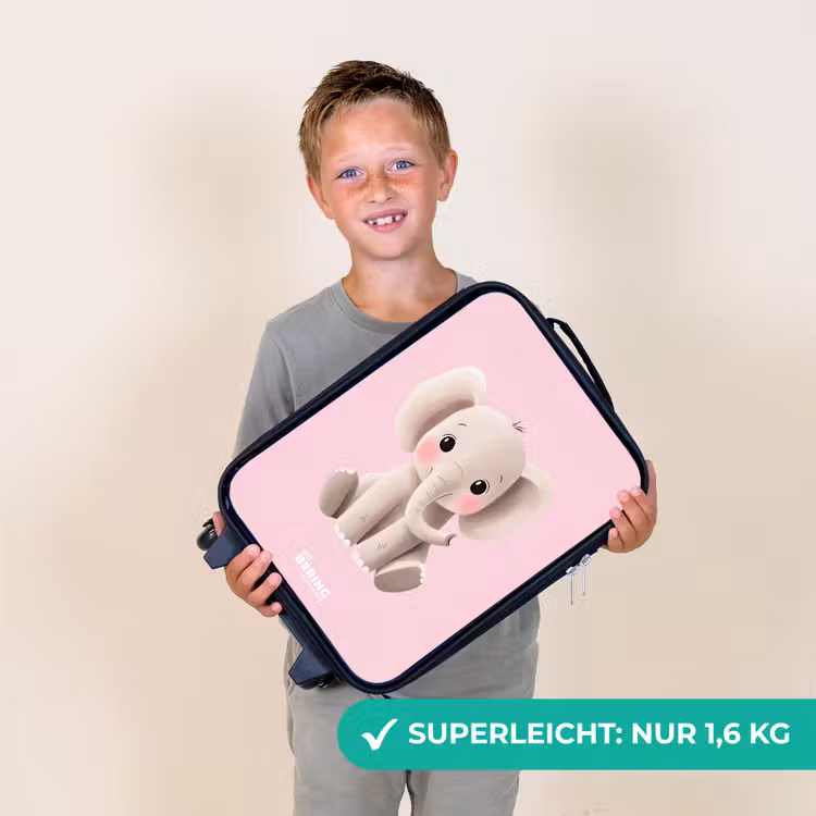 Kinderkoffer - Elefant - Baby - Erröten - Illustration — 2