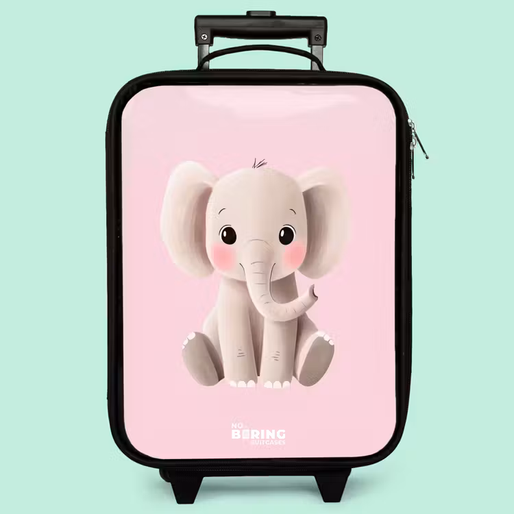 Kinderkoffer - Elefant - Baby - Erröten - Illustration — 3