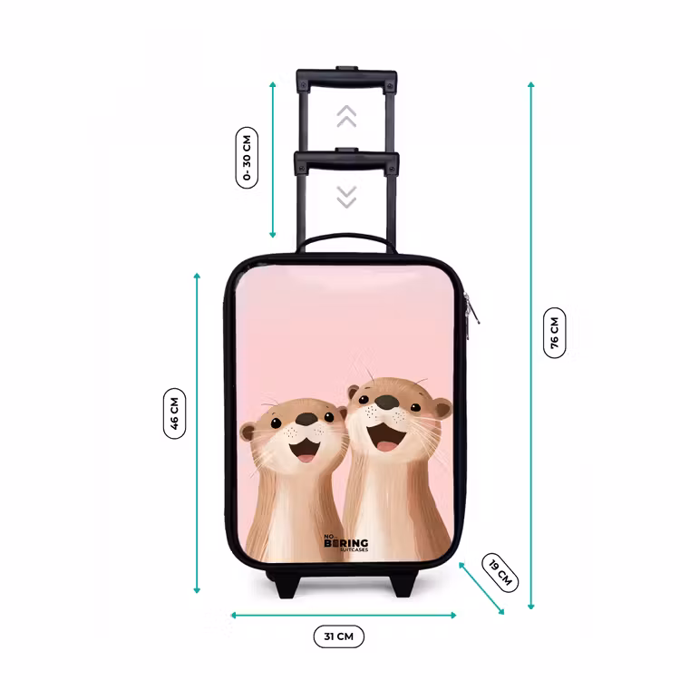 Kinderkoffer - Otter - Lächeln - Rosa - Illustration — 7