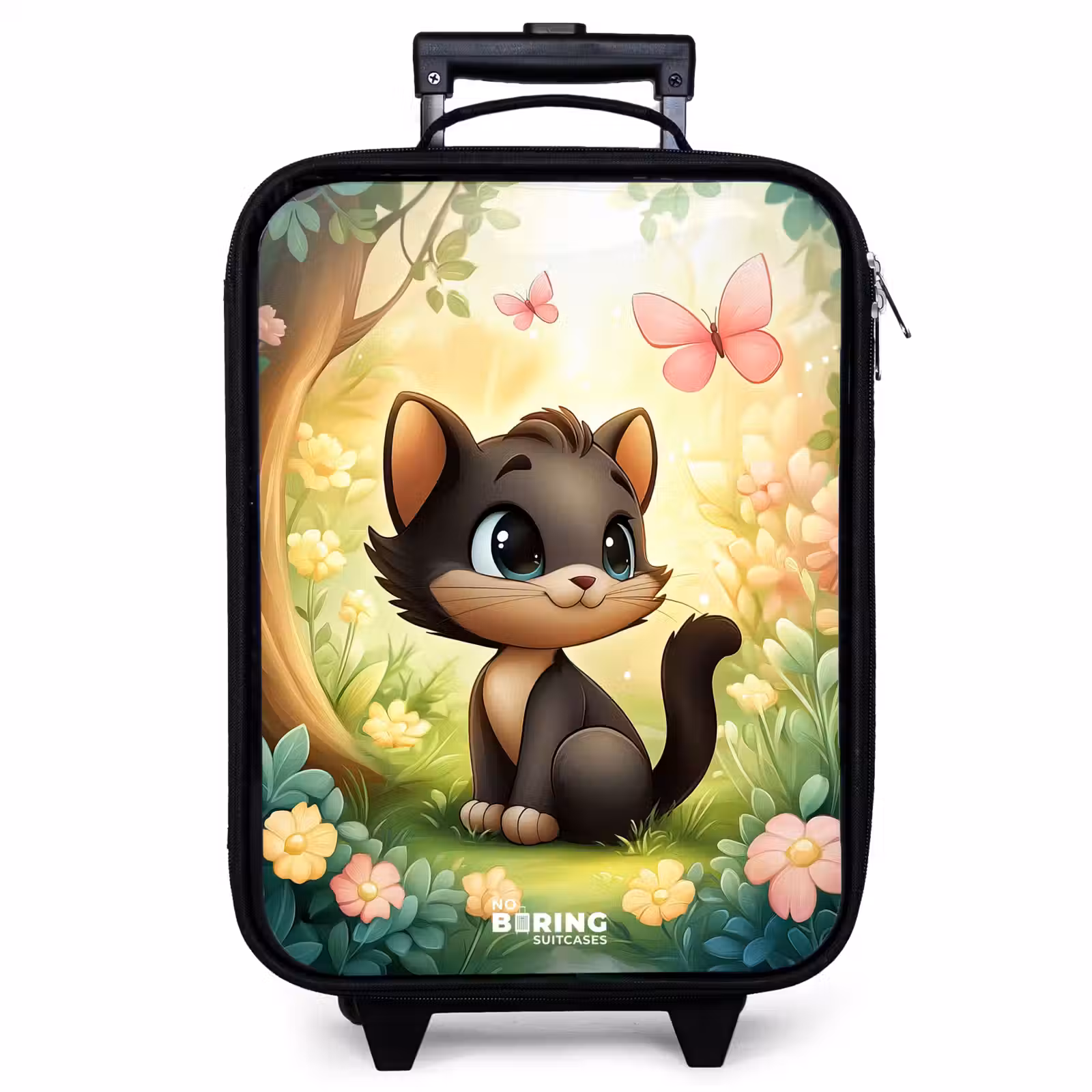 Kinderkoffer - Katze - Schmetterling - Blumen — 1