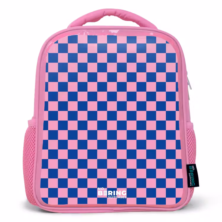 Kinderrucksack - Rosa - Blöcke - Blau - Rosa — 1