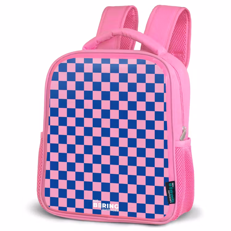 Kinderrucksack - Rosa - Blöcke - Blau - Rosa — 4