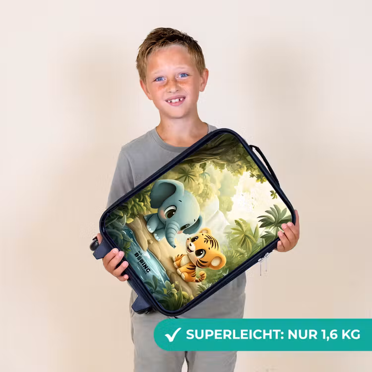 Kinderkoffer - Elefant - Tiger - Wald - Dschungel — 2