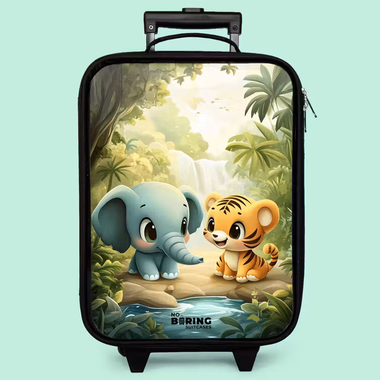 Kinderkoffer - Elefant - Tiger - Wald - Dschungel — 3