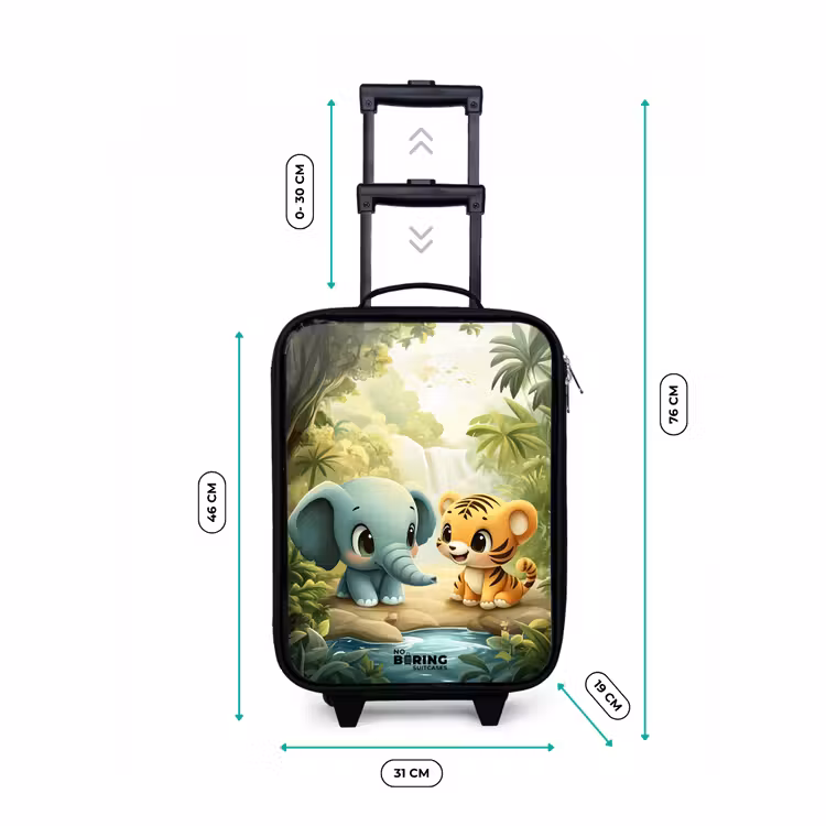 Kinderkoffer - Elefant - Tiger - Wald - Dschungel — 7