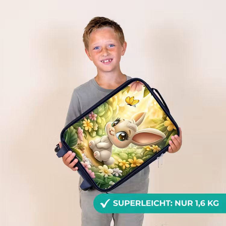 Kinderkoffer - Kaninchen - Sonnenlicht - Märchen - Schmetterling — 2