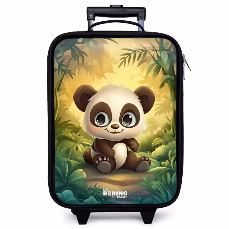 Kinderkoffer - Panda - Bambuswald - Grün — 1