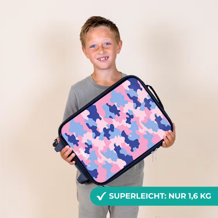 Kinderkoffer - Tarnfarben - Rosa - Blau — 2