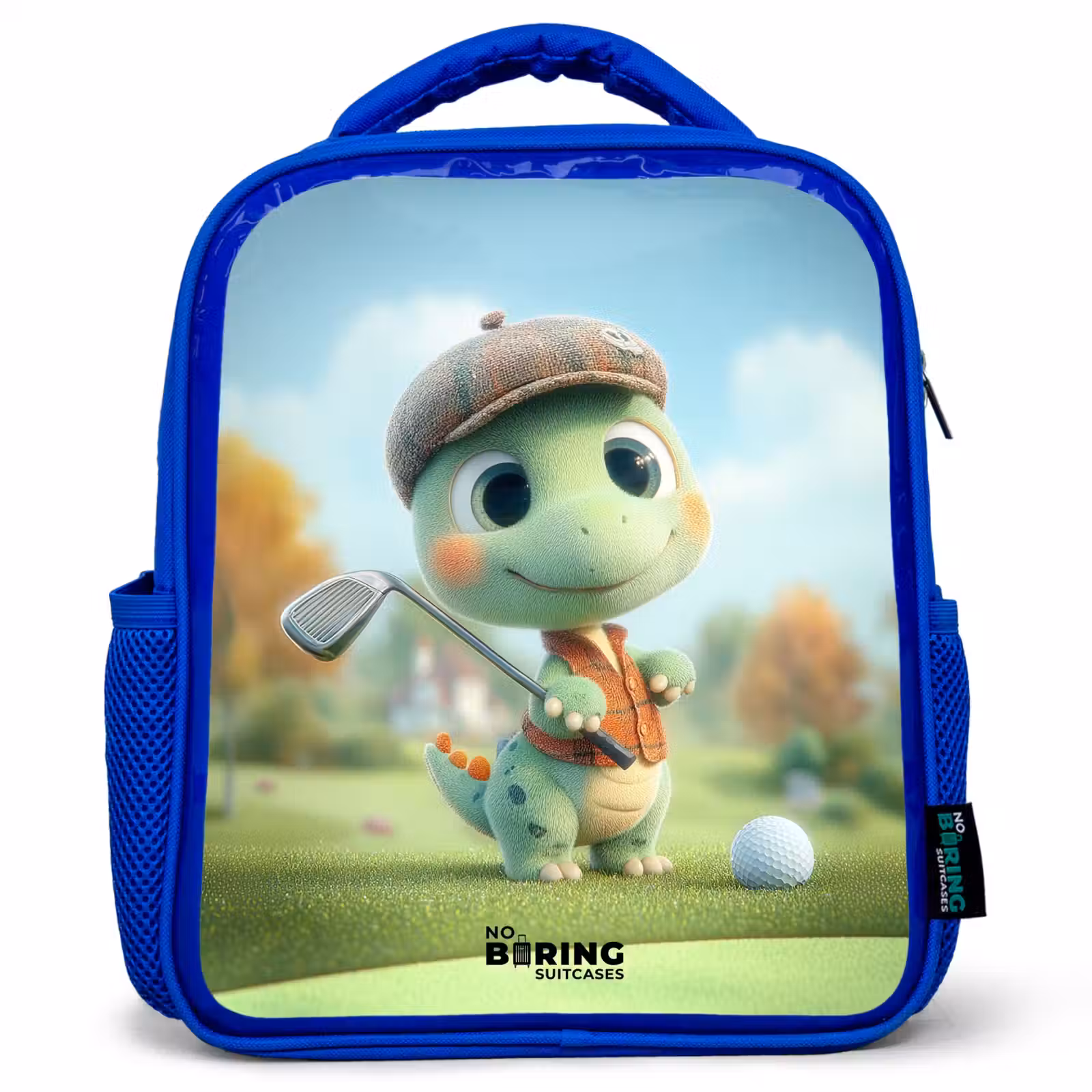 Kinderrucksack - Blau - Golf - Dino - Grün — 1