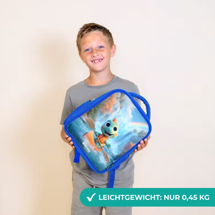 Kinderrucksack - Blau - Dino - Natur - Wasserfall — 4